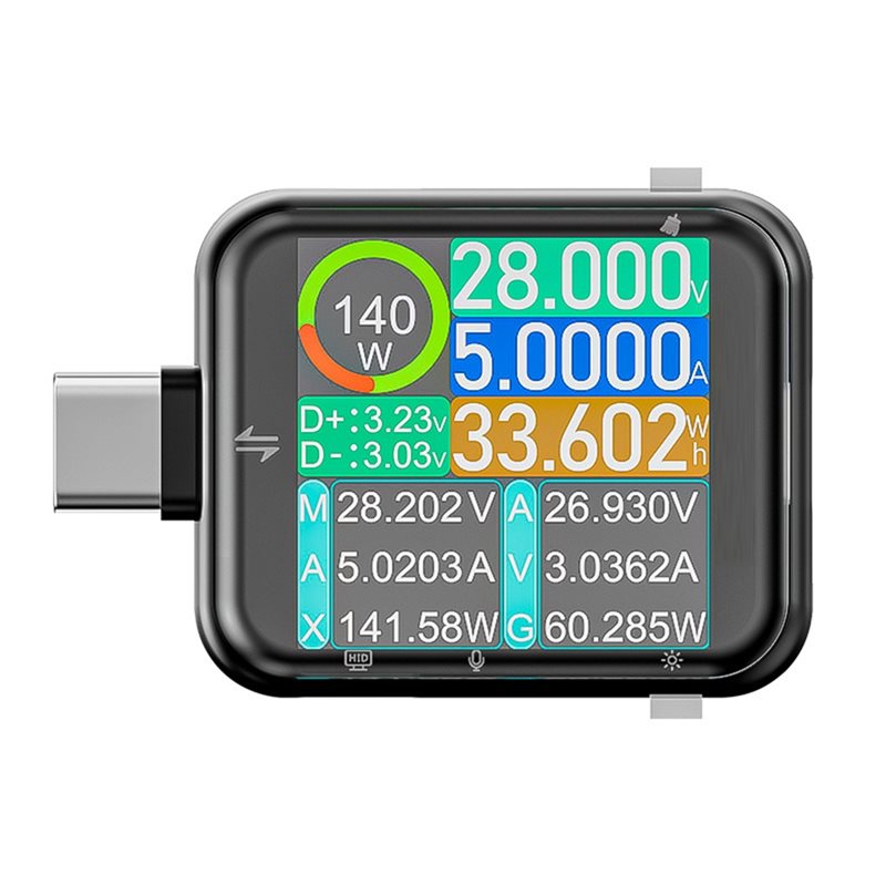 Logic Analyzer Usb - A20F-T3 USB-tester Decibelmeter Niveau- en barometer
