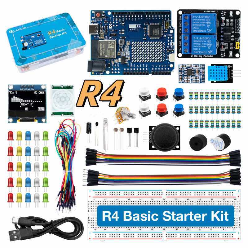 Diy Electronic Components - UNO R4 WiFi-compatibele ontwikkelset met sensoren
