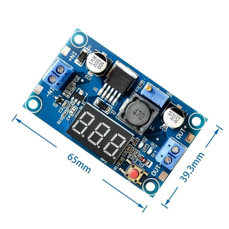 Useful Diy Electronics - LM2596 voedingsmodule met display 3A 2.5-40V