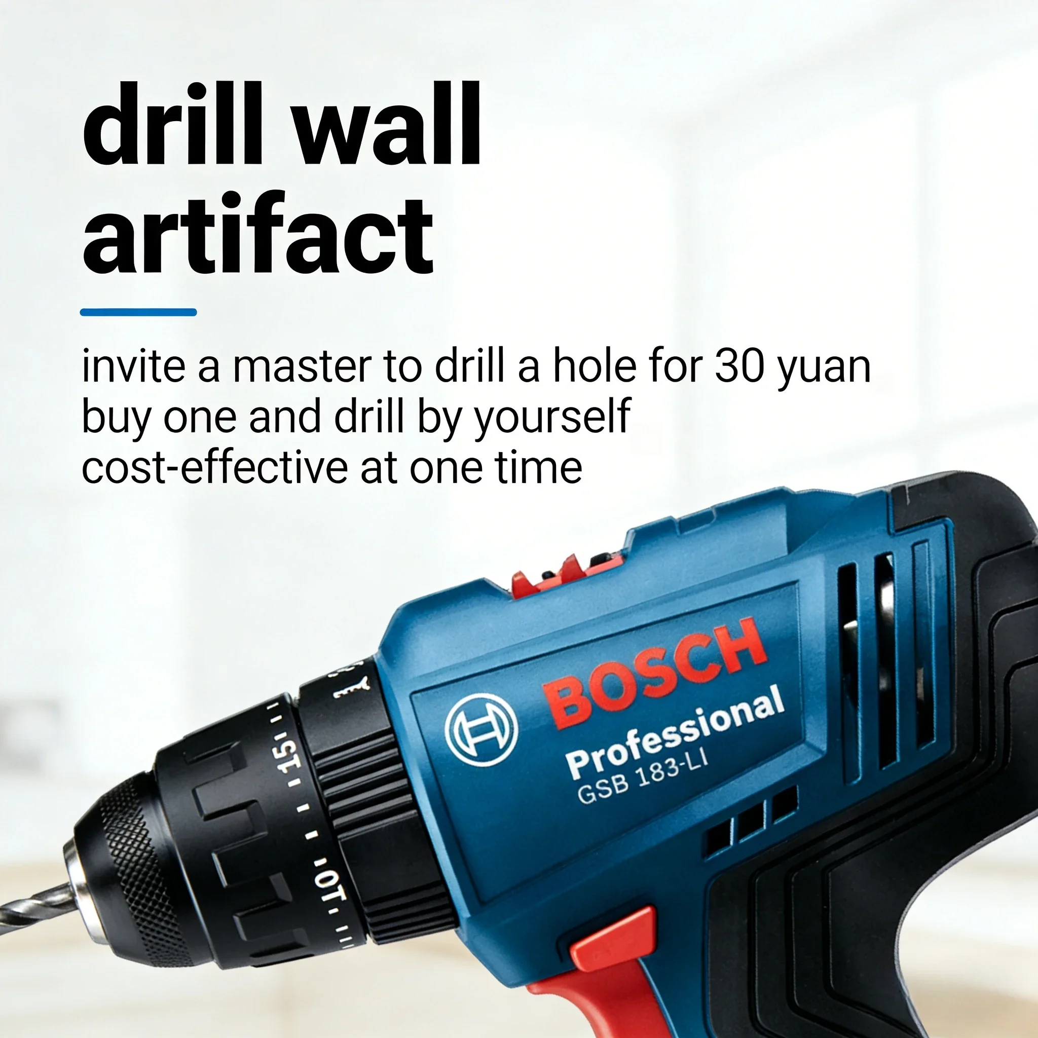 Bosch Drill Gsb 18V - Bosch GSB183-LI 18V accuboormachine met slagfunctie,