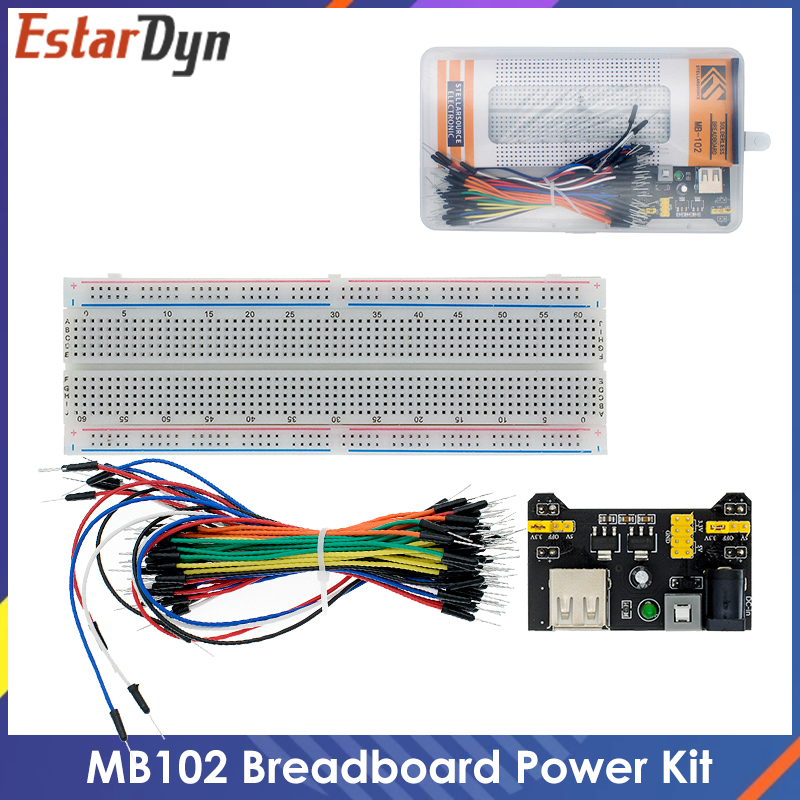 Diy Electronics Breadboard - 3.3V/5V Mb102 Breadboard-Voedingsmodule MB-102 830 Punten