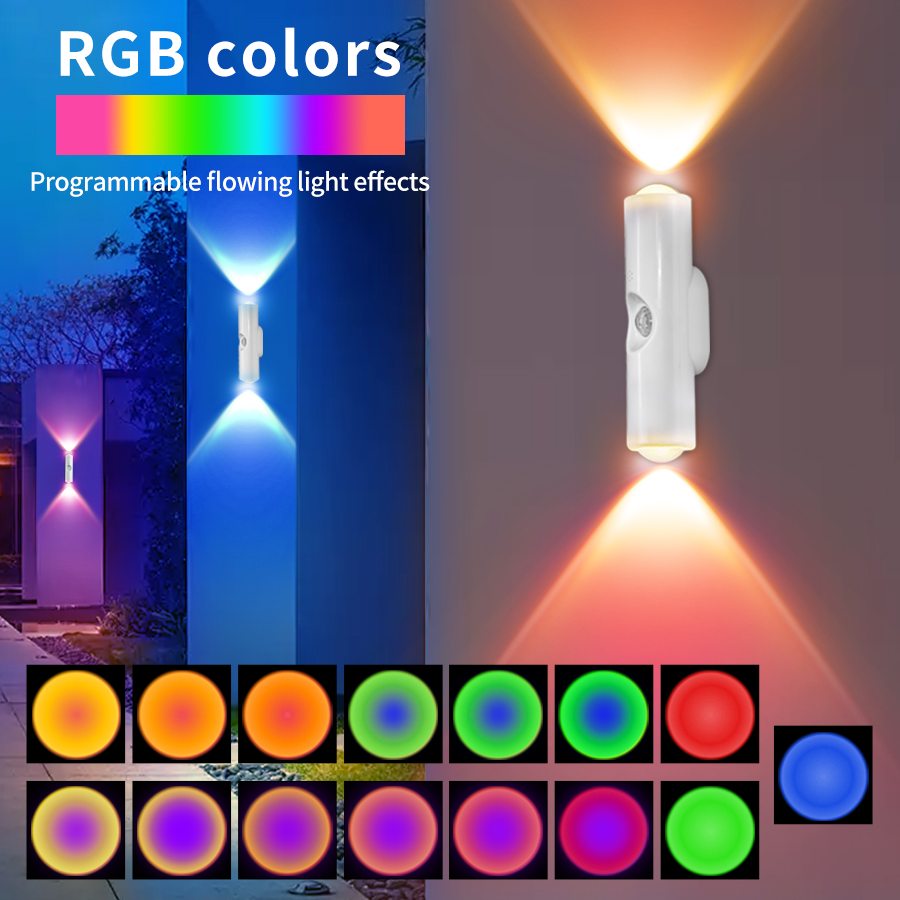 Ldr Light Sensor - Dubbelkoppig LED-nachtlampje met bewegingssensor RGB oplaadbare