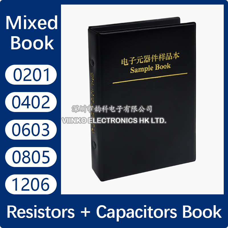 Capacitor Kit Assortment - Condensatorweerstand Gemengd boek 0201 0402 0603