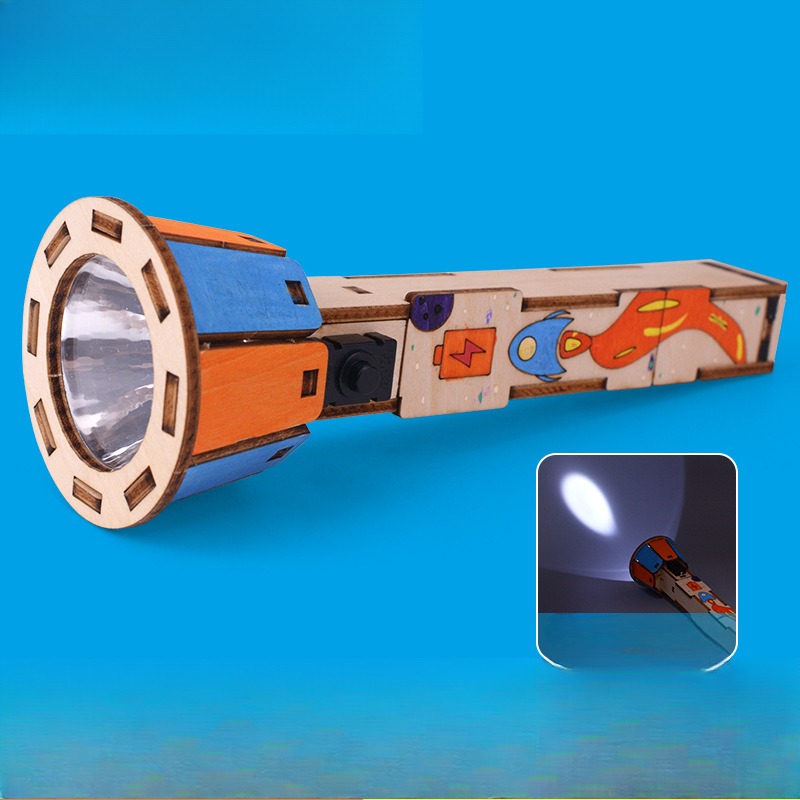 DIY houten zaklampkit Educatie - Diy Electronics Projects For Kids recensie en prijs