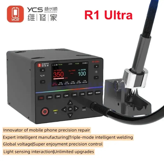 YCS R1 Ultra 1450W Heteluchtst - Hot Air Rework Station recensie en prijs