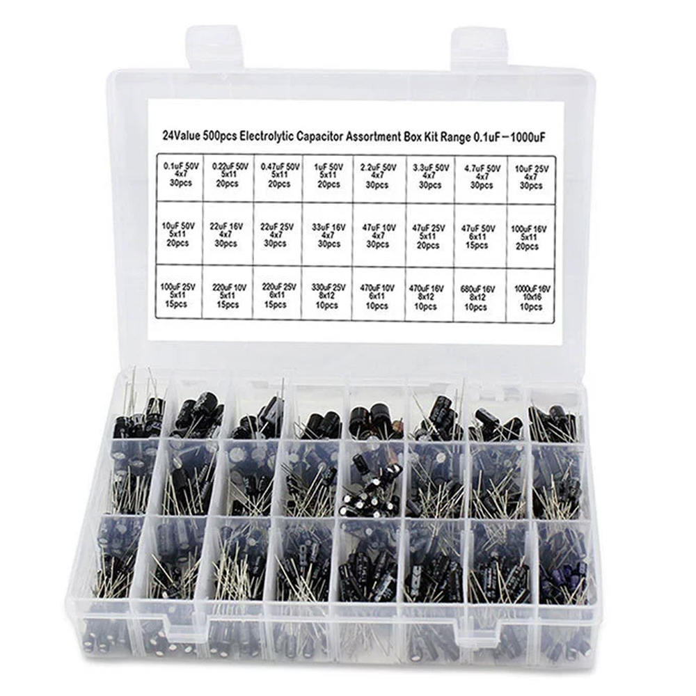 500 Stuks Elektrolytische Cond - Capacitor Kit Assortment recensie en prijs