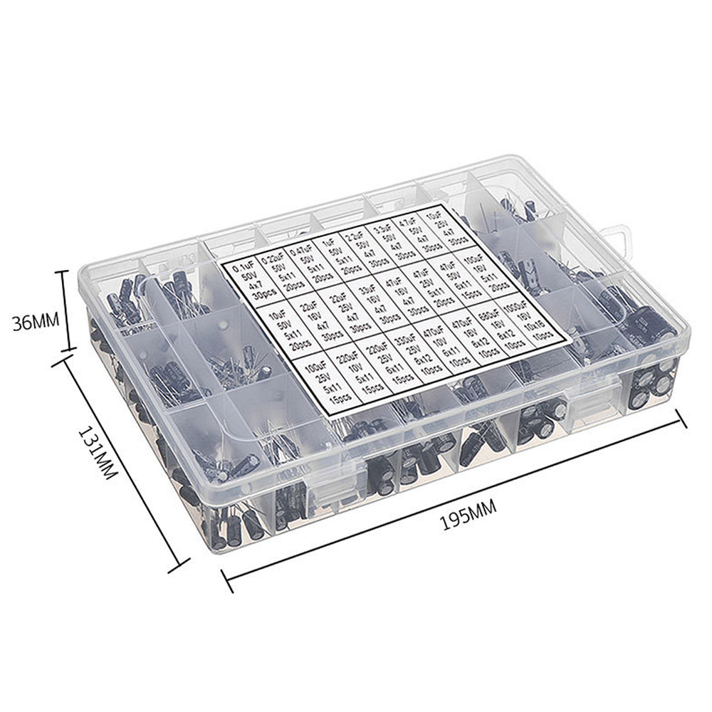 500 Stuks Elektrolytische Cond - Capacitor Kit Assortment recensie en prijs