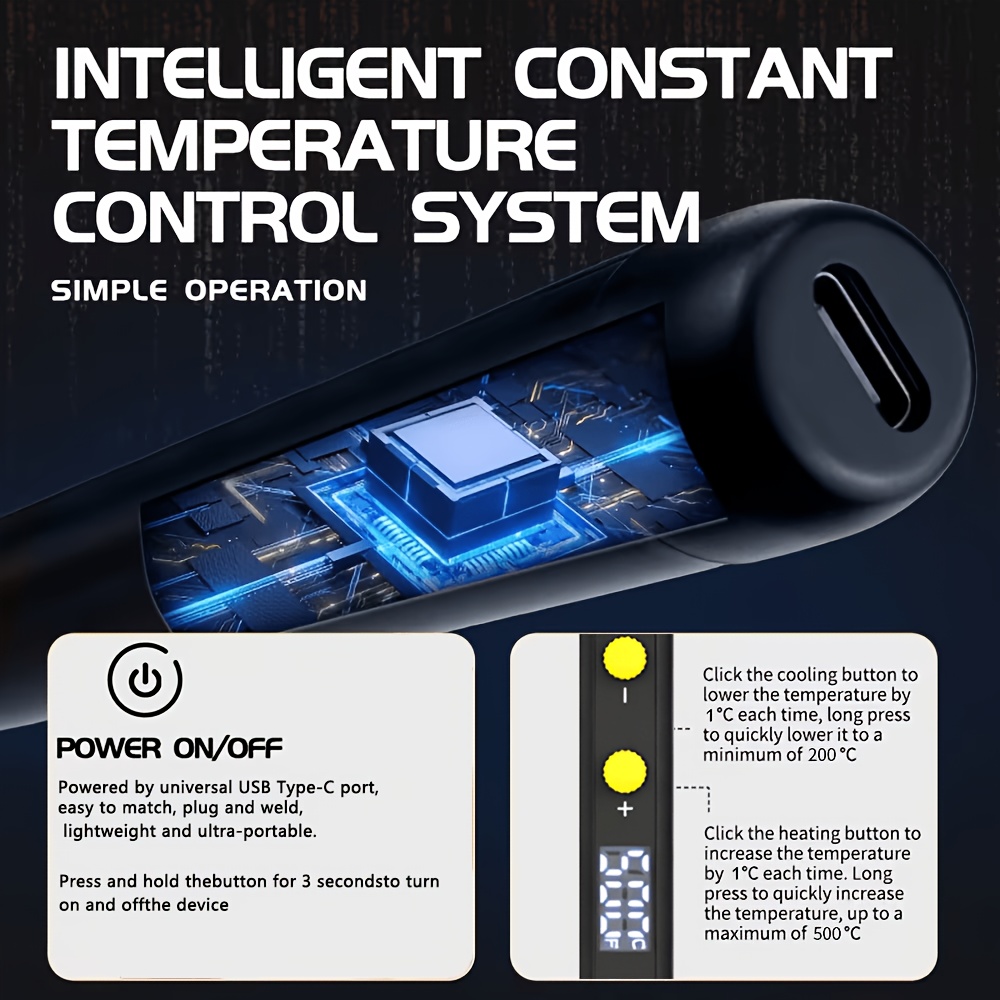 Digitale USB-soldeerbout, 200- - Useful Diy Electronics recensie en prijs