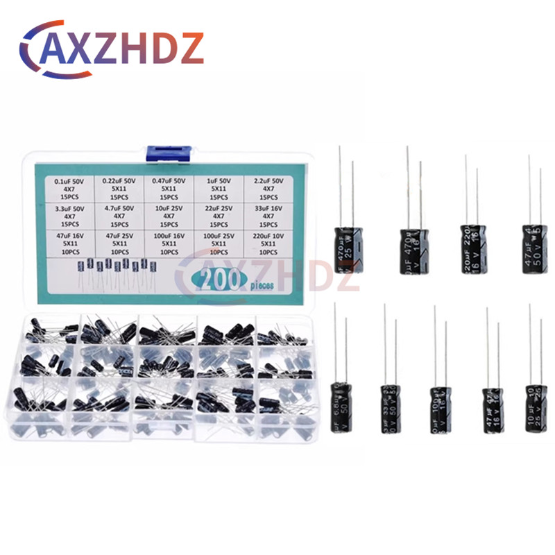 120/200/500 Stuks Aluminium El - Capacitor Kit Assortment recensie en prijs