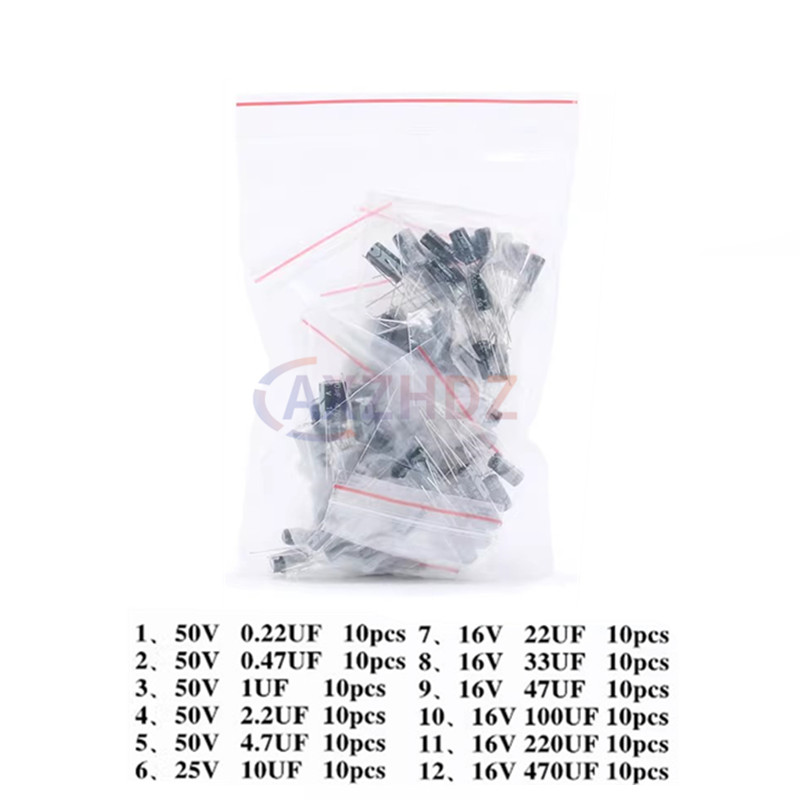 120/200/500 Stuks Aluminium El - Capacitor Kit Assortment recensie en prijs