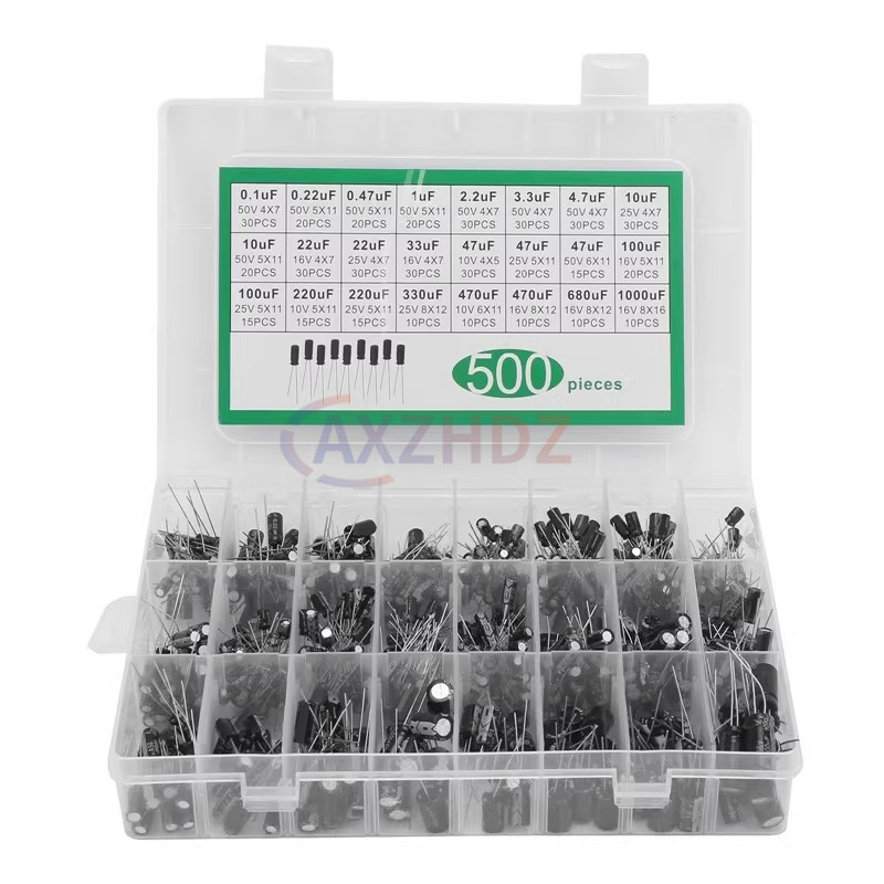 120/200/500 Stuks Aluminium El - Capacitor Kit Assortment recensie en prijs