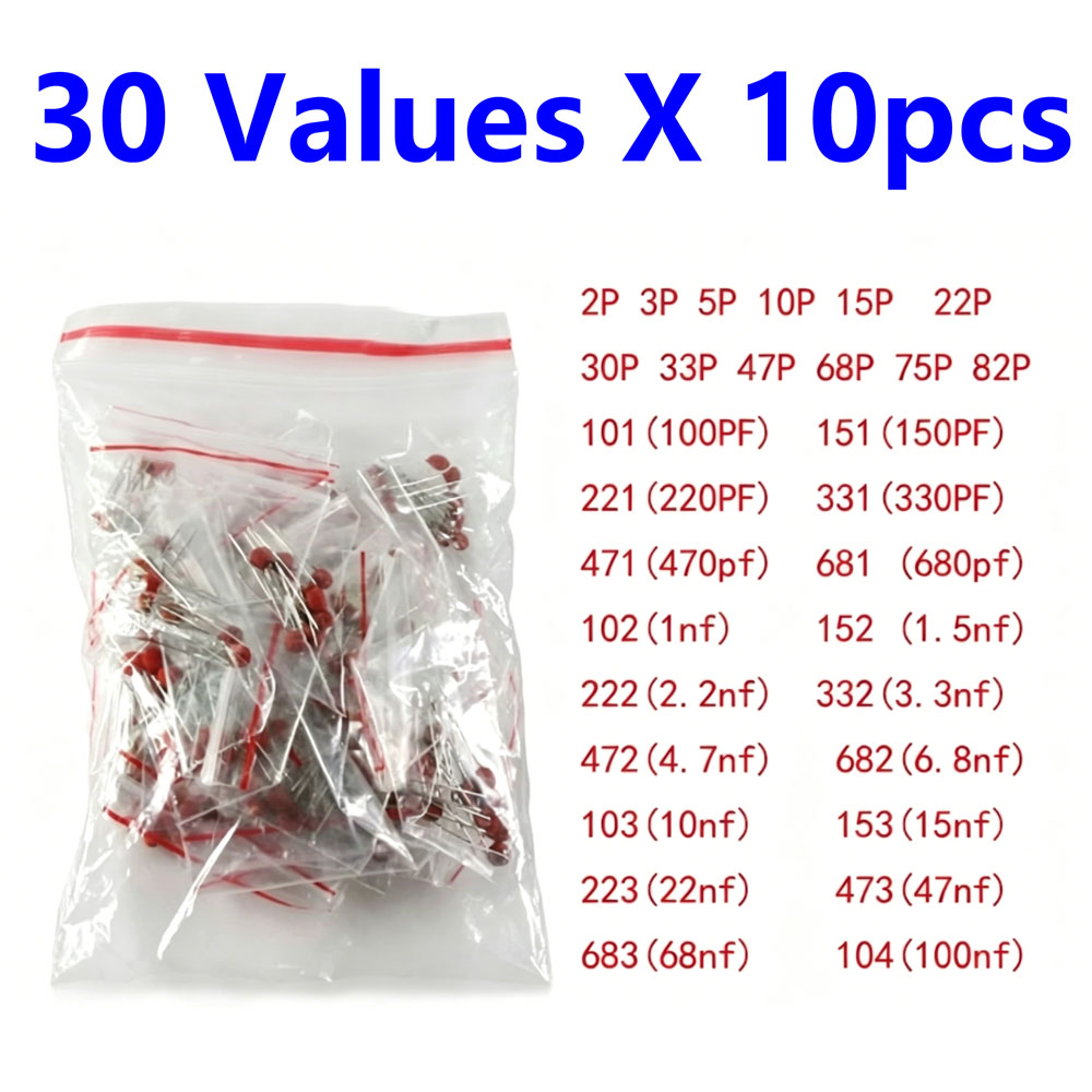 300 stuks keramische condensat - Capacitor Kit Assortment recensie en prijs