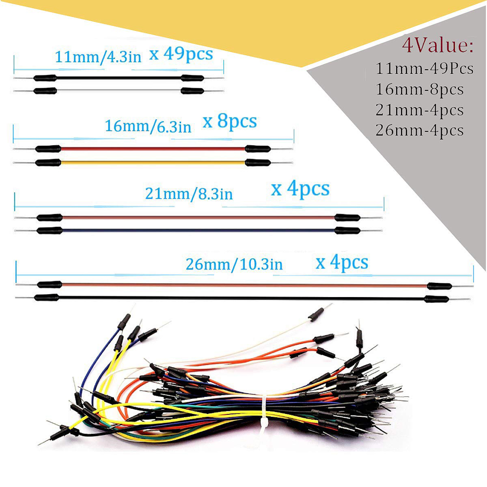 Broodplank Jumper Wire Kit met - Diy Electronics Breadboard recensie en prijs