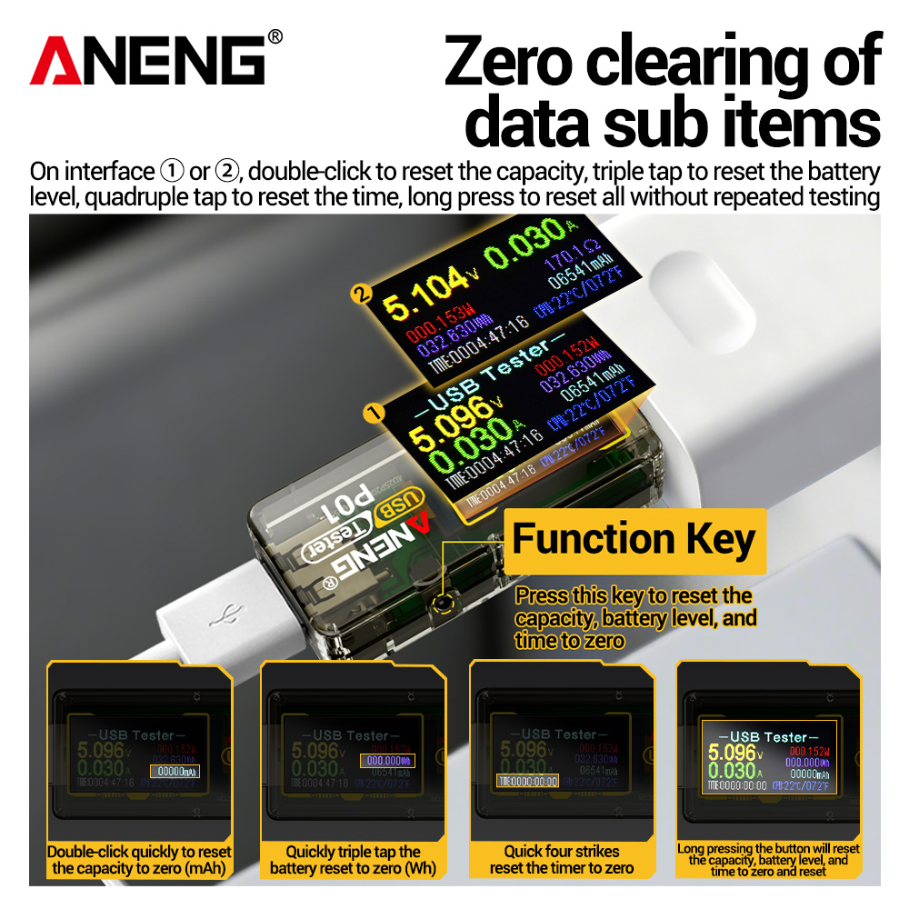 ANENG P01 USB-tester Voltmeter - Logic Analyzer Usb recensie en prijs